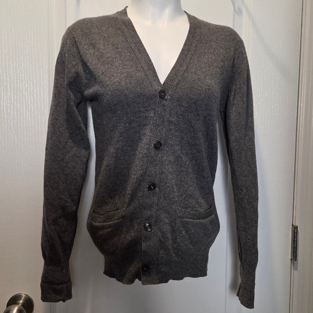 S. Fisher Burlington Arcade cashmere cardigan Scotland READ sz S